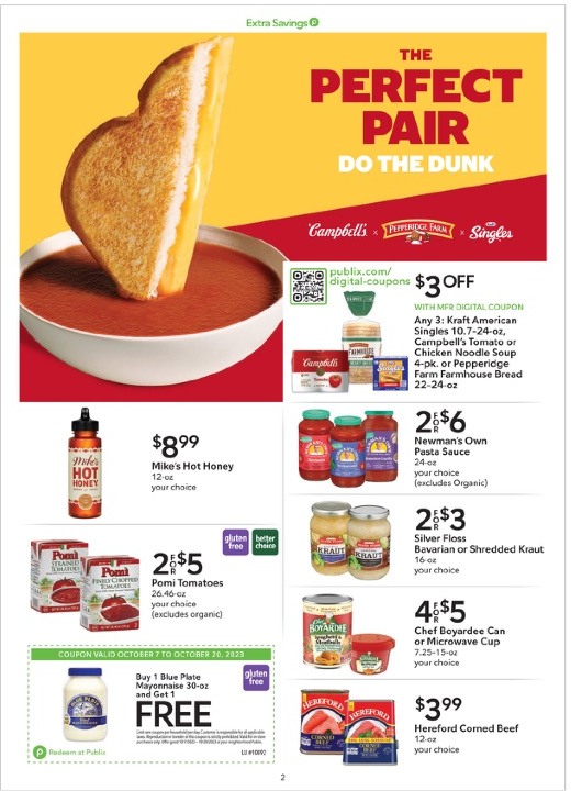 Publix Ad Extra Savings 7th – 20th October 2023 Page 2