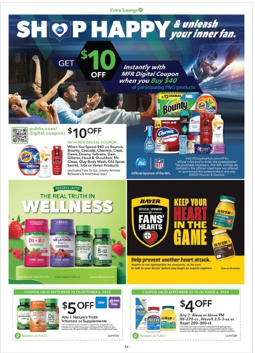 Publix Ad Extra Savings 23rd September – 6th October 2023 Page 14