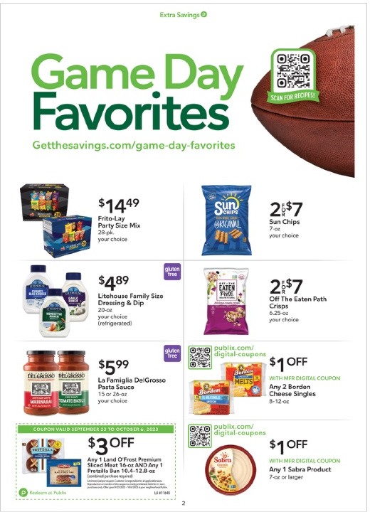 Publix Ad Extra Savings 23rd September – 6th October 2023 Page 2