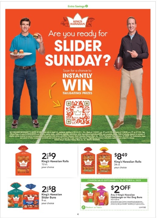 Publix Ad Extra Savings 23rd September – 6th October 2023 Page 4