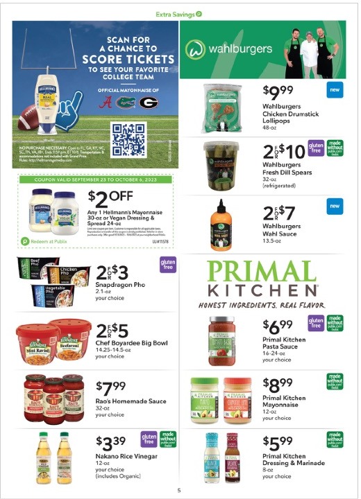 Publix Ad Extra Savings 23rd September – 6th October 2023 Page 5