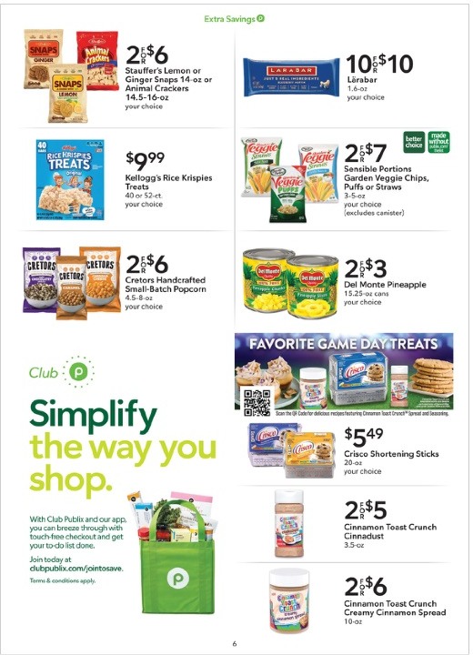 Publix Ad Extra Savings 23rd September – 6th October 2023 Page 6