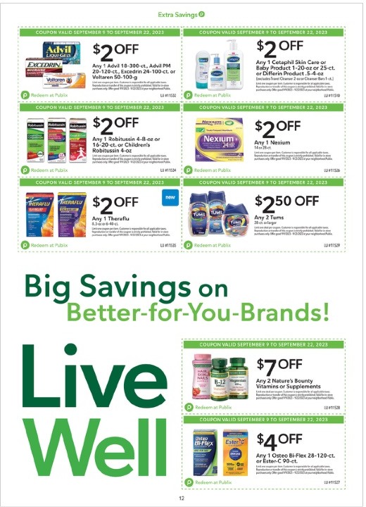 Publix Ad Extra Savings 9th – 22nd September 2023 Page 12