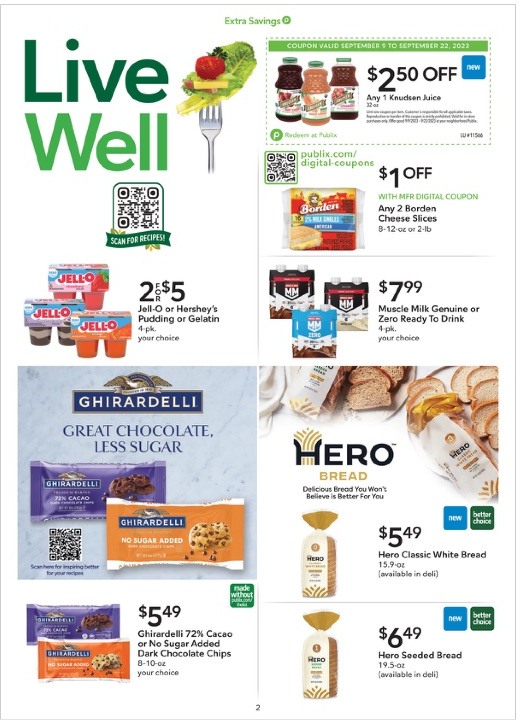 Publix Ad Extra Savings 9th – 22nd September 2023 Page 2