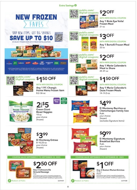 Publix Ad Extra Savings 9th – 22nd September 2023 Page 8