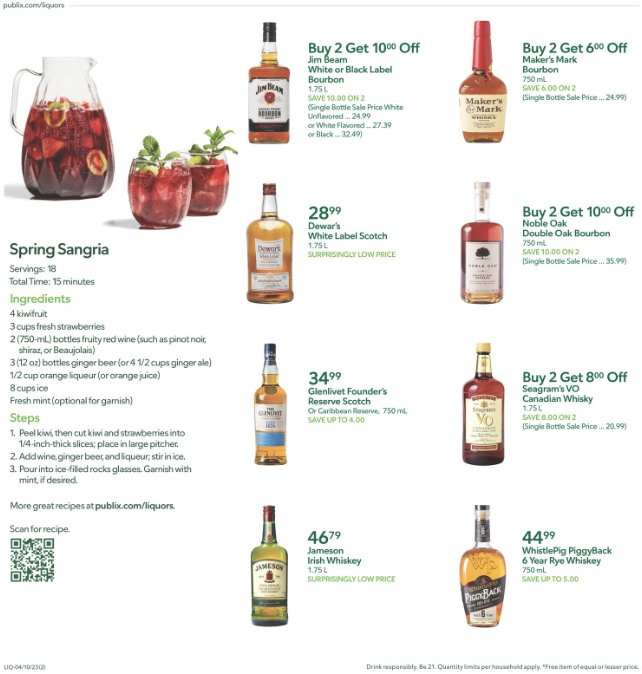 Publix Ad Liquor 10th – 18th April 2023 Page 2
