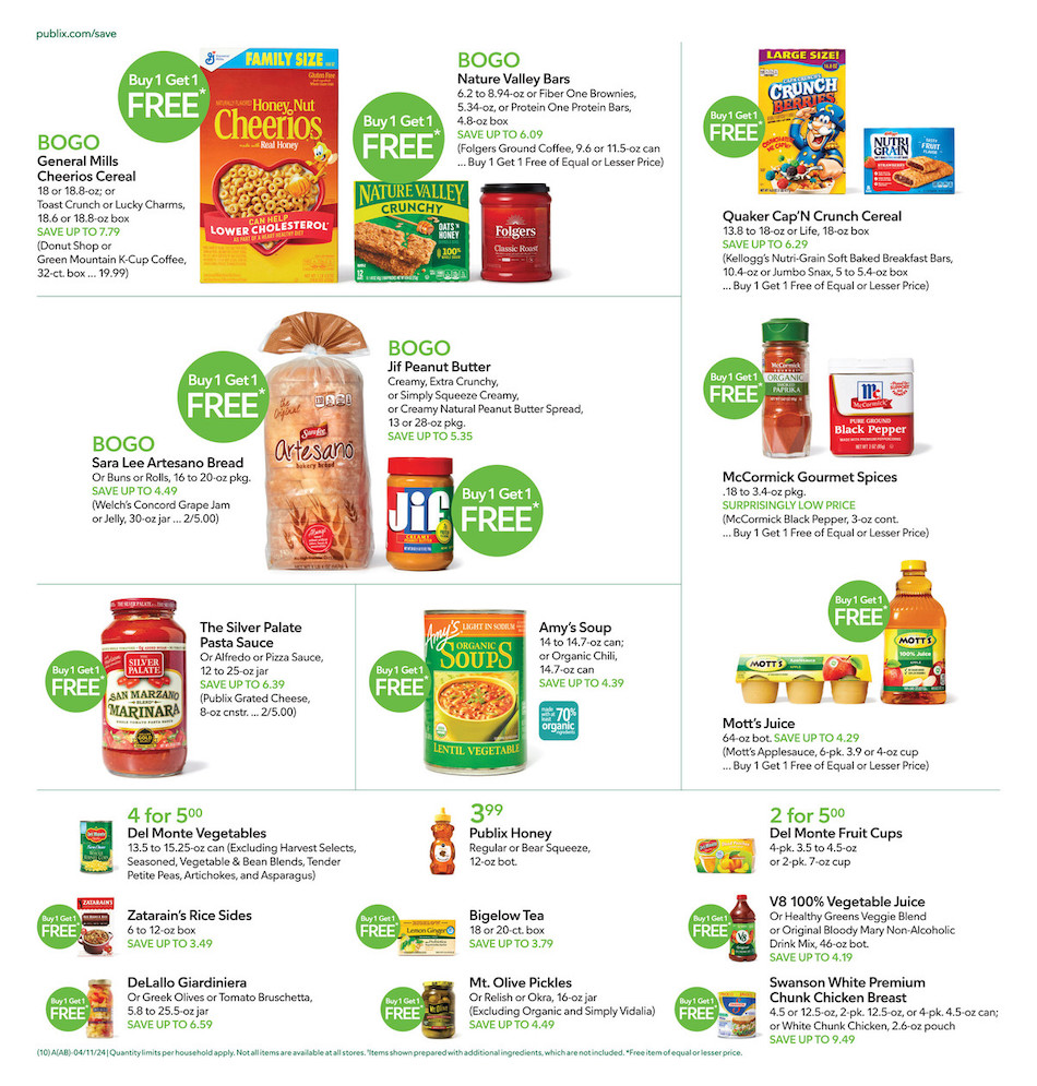 Publix Weekly Ad 10th – 16th April 2024 Page 10