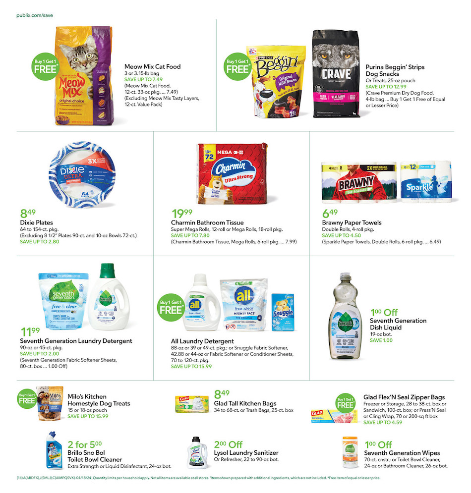 Publix Weekly Ad 17th – 23rd April 2024 Page 14