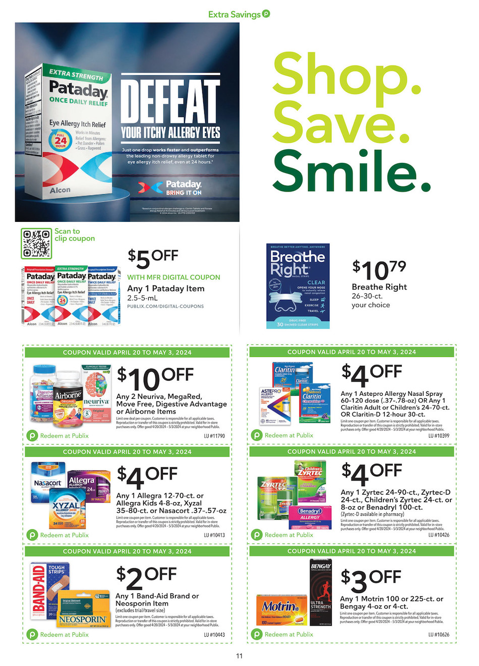 Publix Weekly Ad Extra Savings 20th April – 3rd May 2024 Page 11