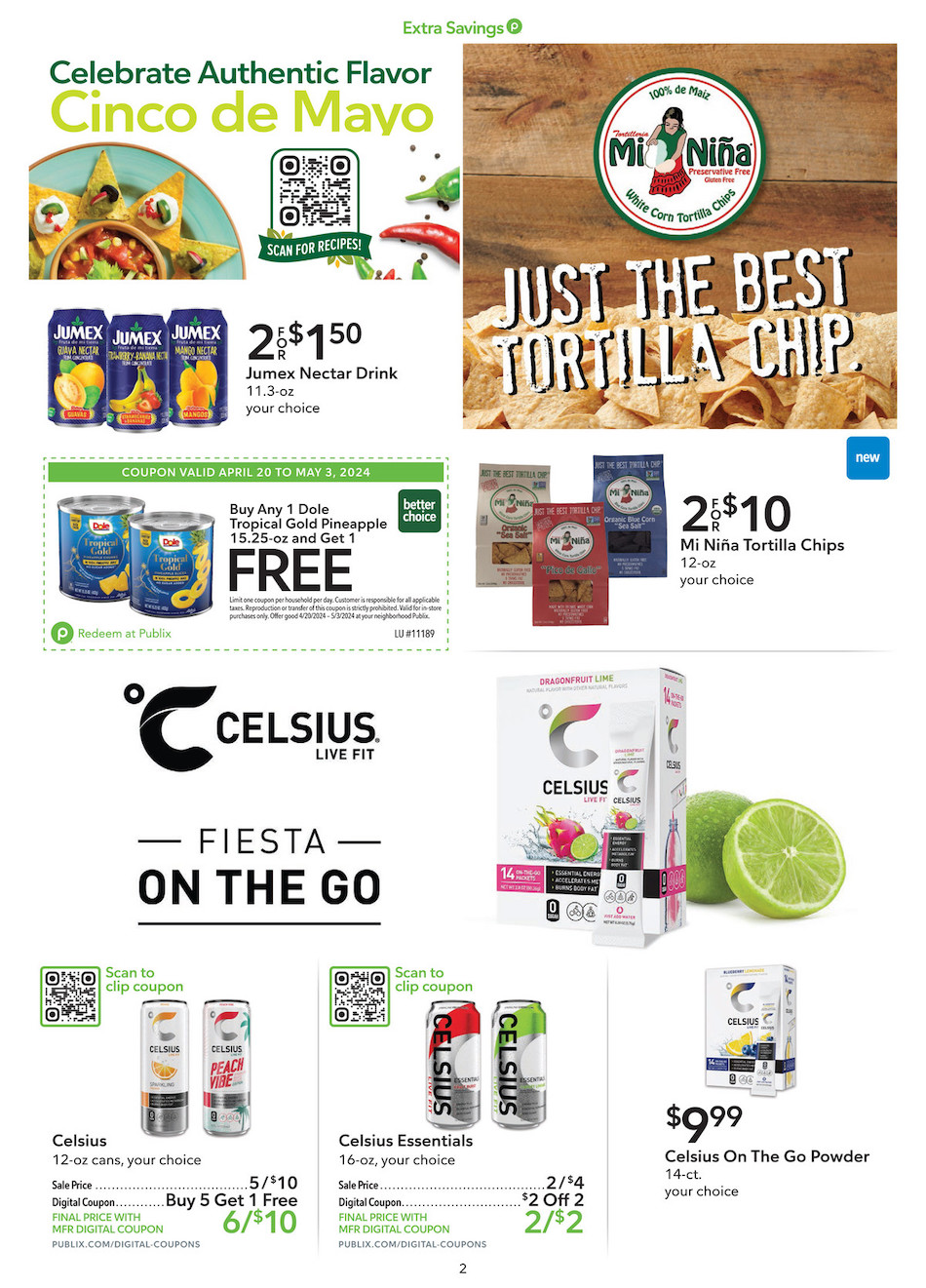 Publix Weekly Ad Extra Savings 20th April – 3rd May 2024 Page 2