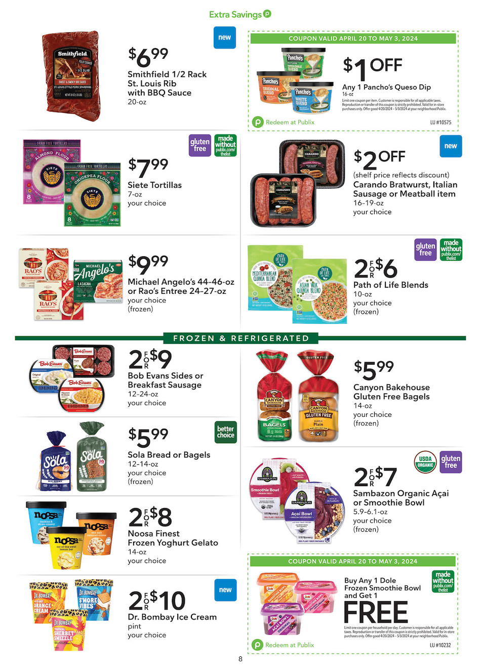 Publix Weekly Ad Extra Savings 20th April – 3rd May 2024 Page 8
