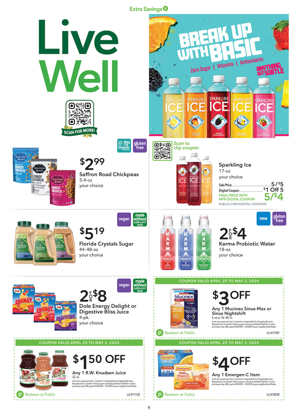 Publix Weekly Ad Extra Savings 20th April – 3rd May 2024 Page 9