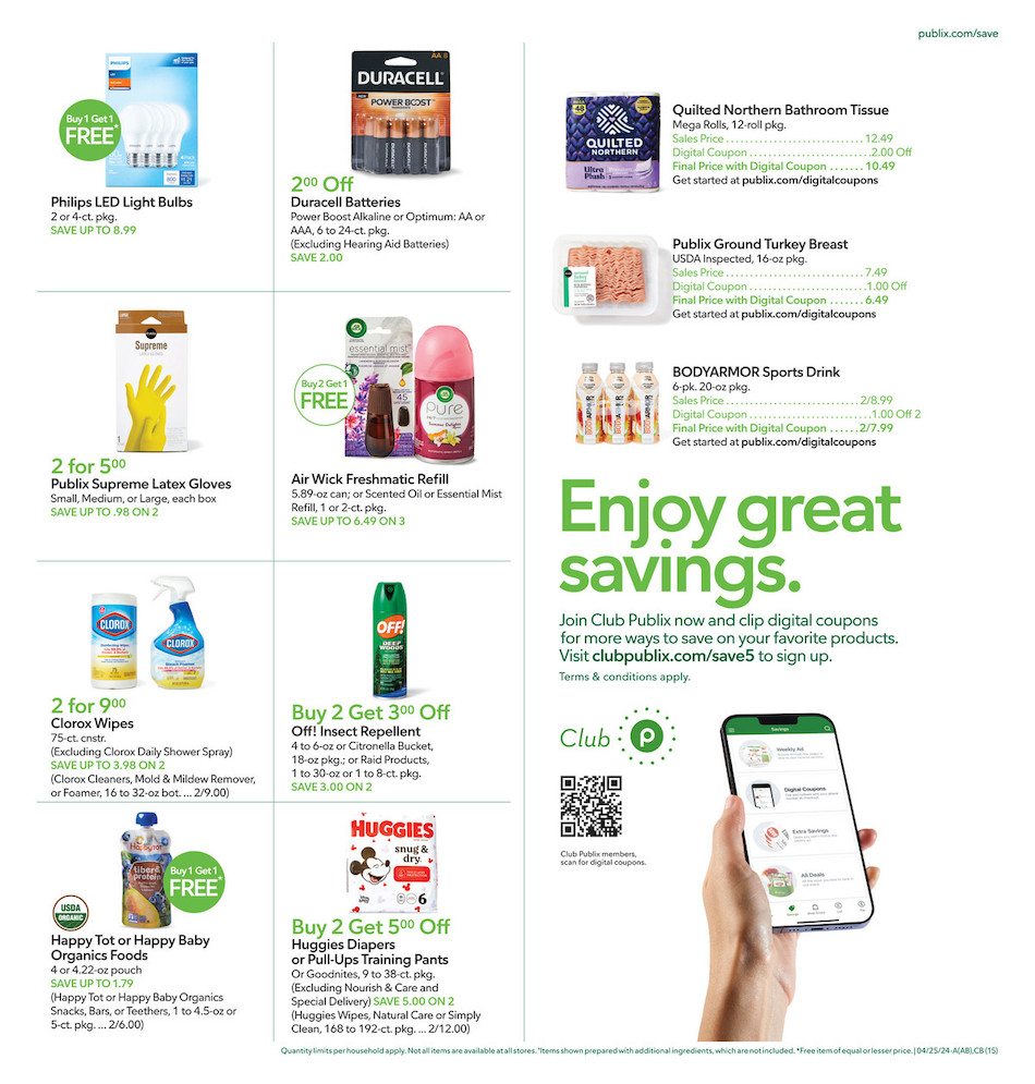 Publix Weekly Ad 24th – 30th April 2024 Page 15