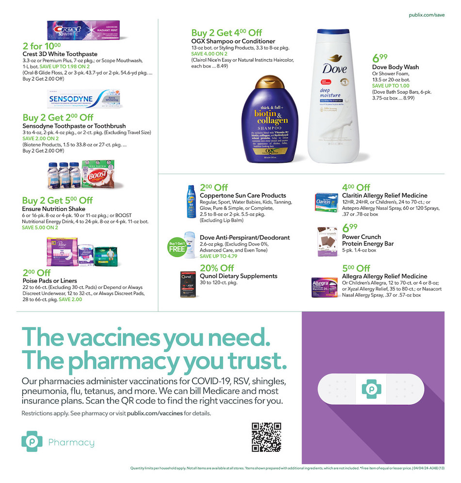 Publix Weekly Ad 3rd – 9th April 2024 Page 13