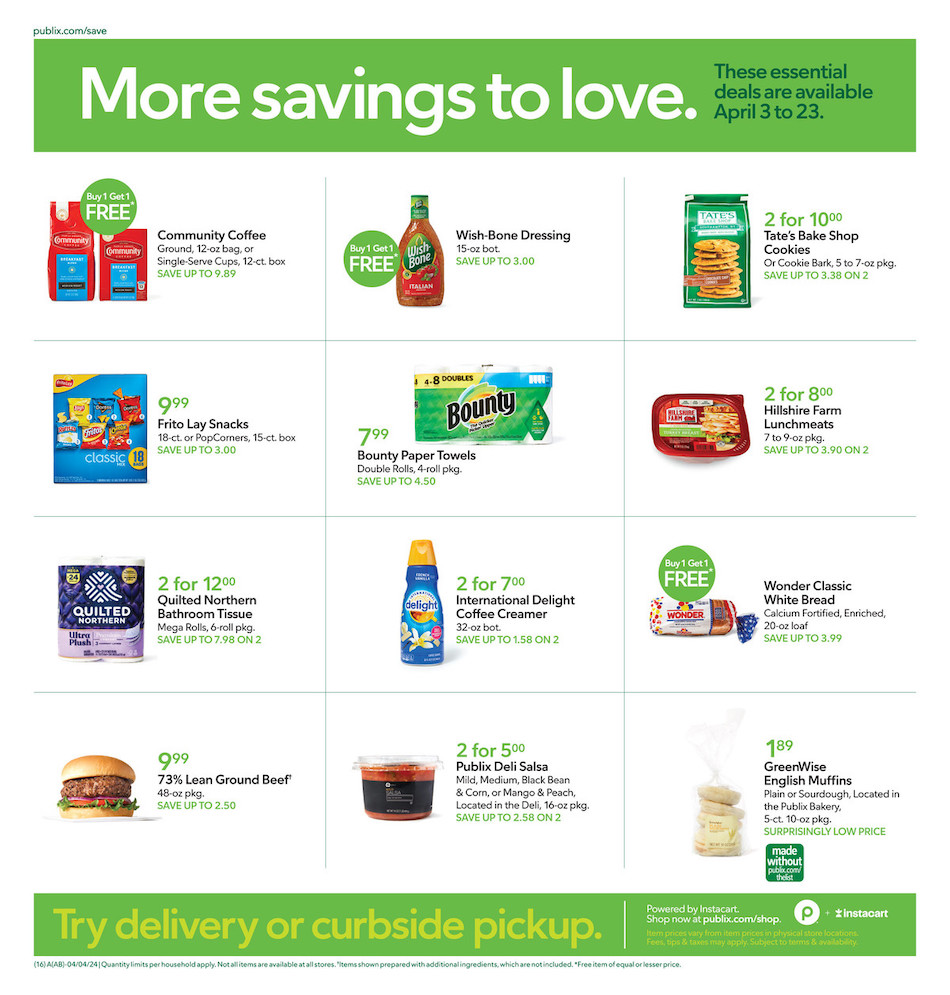 Publix Weekly Ad 3rd – 9th April 2024 Page 16