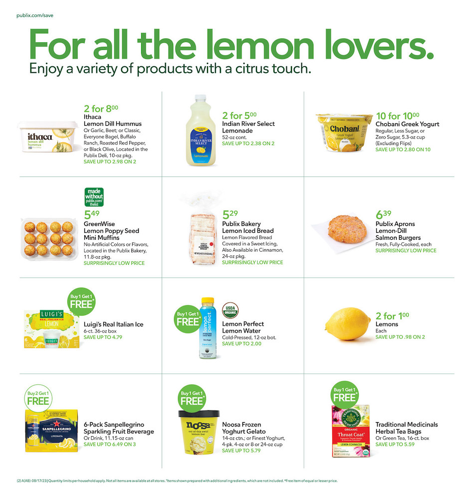 Publix Weekly Ad 16th – 22nd August 2023 Page 2