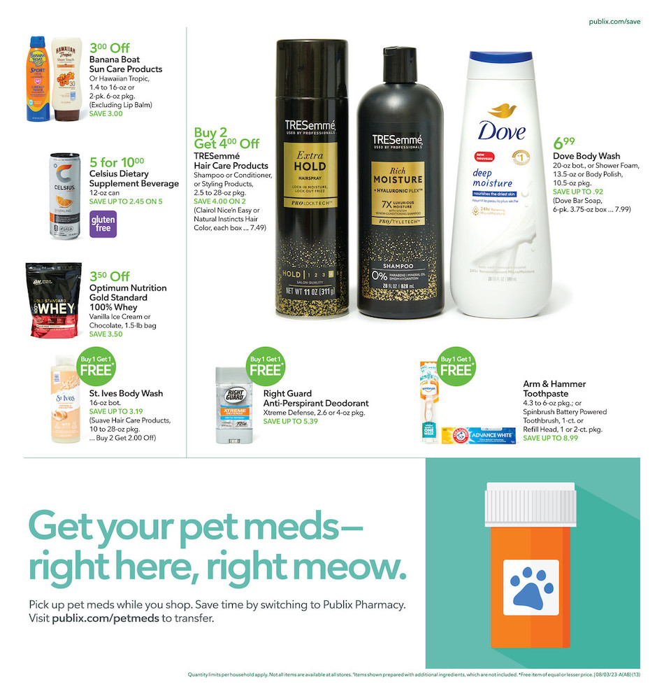 Publix Weekly Ad 2nd – 8th August 2023 Page 13