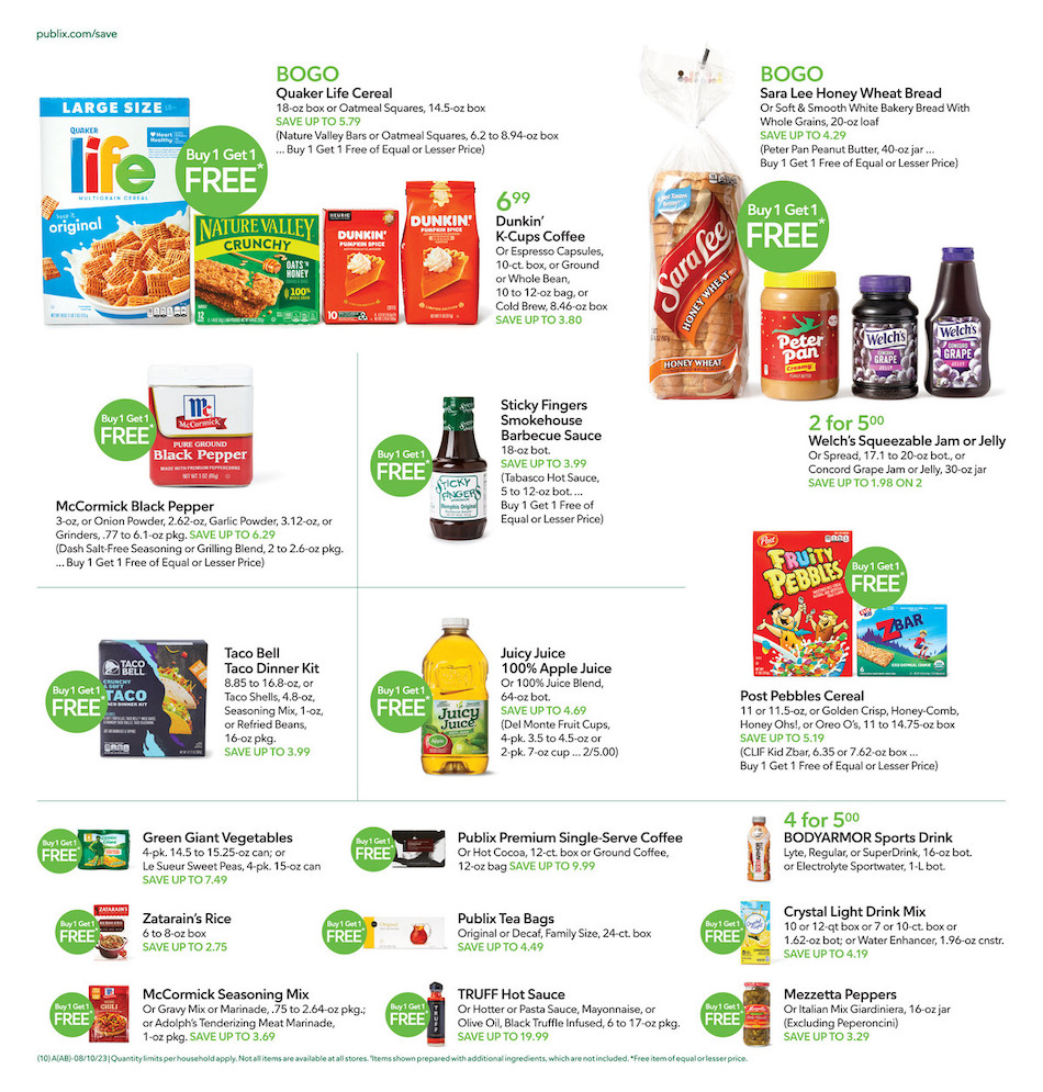 Publix Weekly Ad 9th – 15th August 2023 Page 10