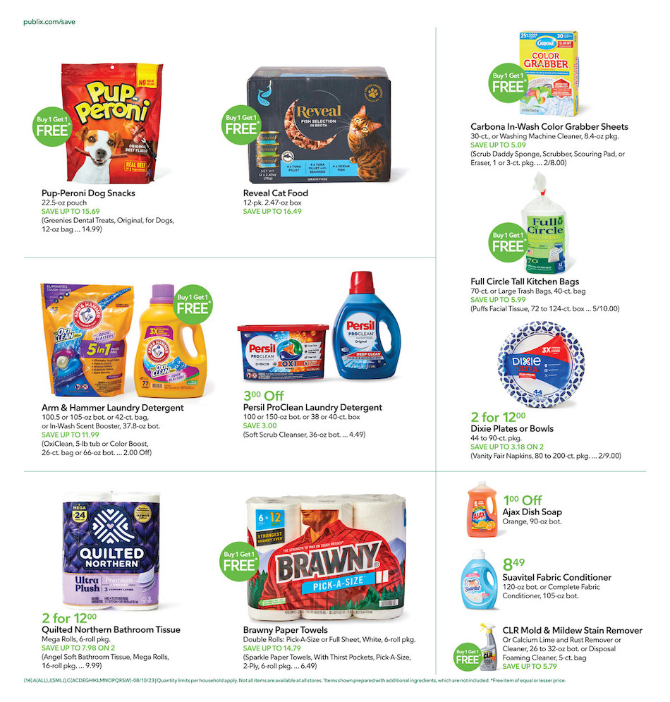 Publix Weekly Ad 9th – 15th August 2023 Page 14