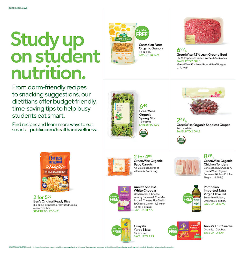 Publix Weekly Ad 9th – 15th August 2023 Page 2