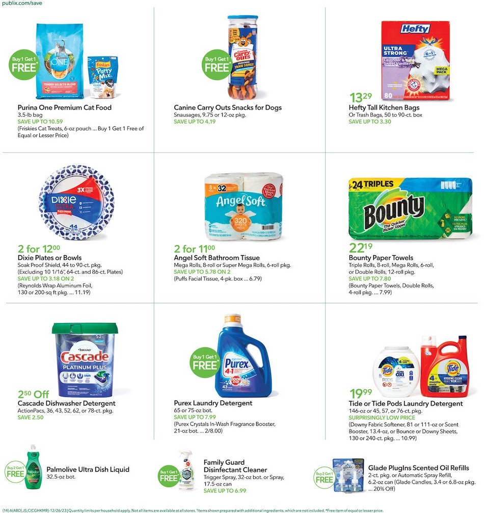 Publix Weekly Ad 26th December – 1st January 2024 Page 14