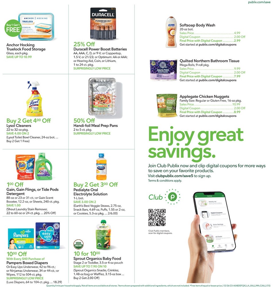 Publix Weekly Ad 26th December – 1st January 2024 Page 15