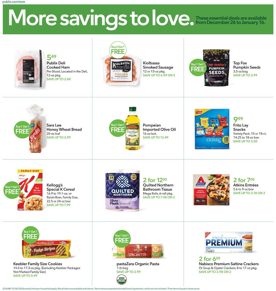 Publix Weekly Ad 26th December – 1st January 2024 Page 2