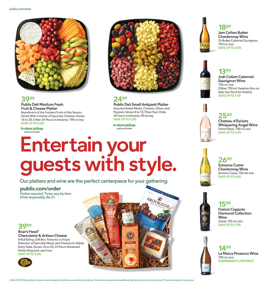 Publix Weekly Ad 6th – 12th December 2023 Page 4
