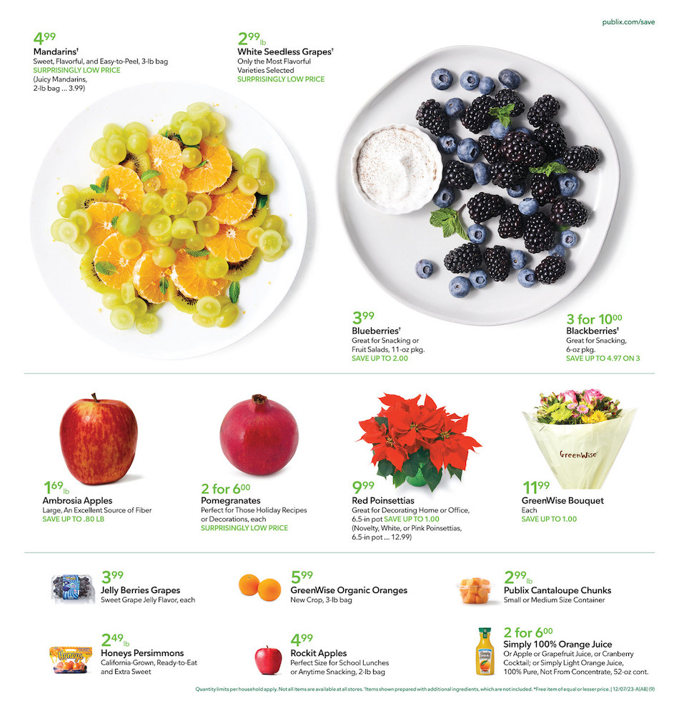 Publix Weekly Ad 6th – 12th December 2023 Page 9
