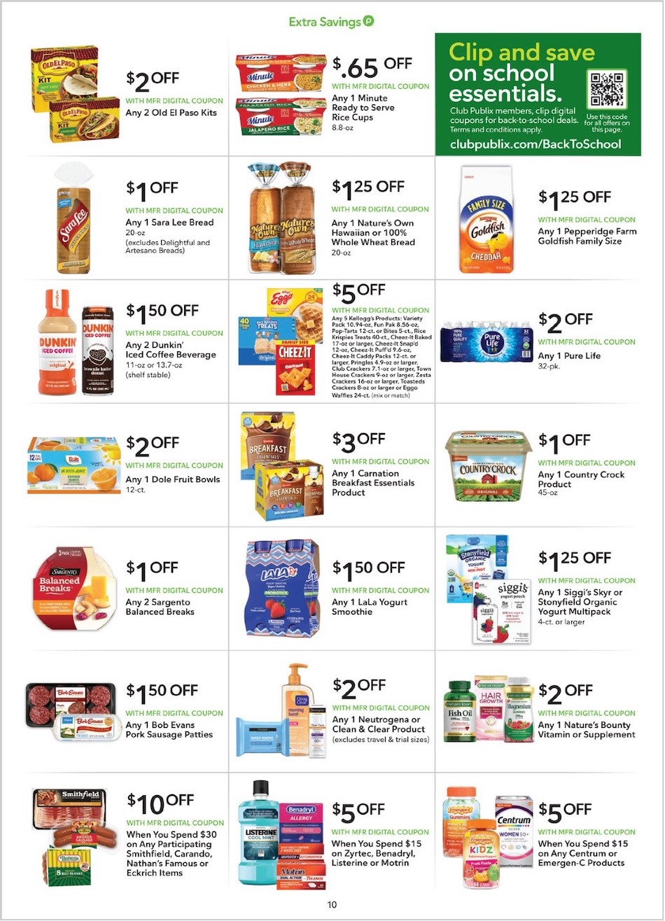 Publix Weekly Ad Extra 29th July – 11th August 2023 Page 10