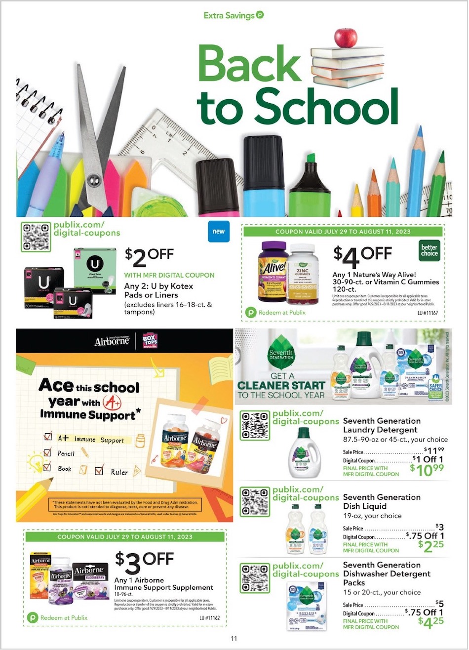 Publix Weekly Ad Extra 29th July – 11th August 2023 Page 11