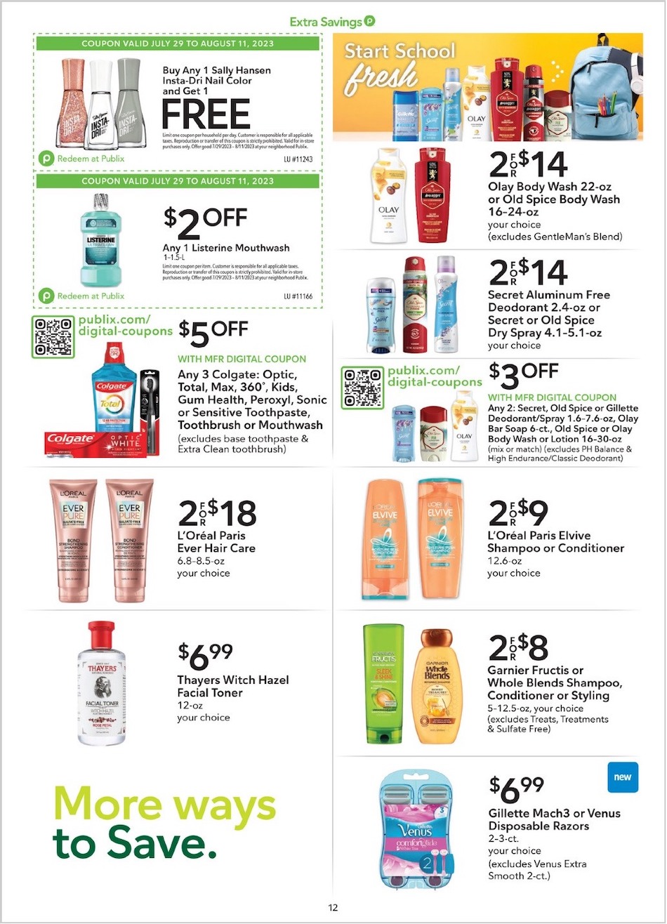 Publix Weekly Ad Extra 29th July – 11th August 2023 Page 12
