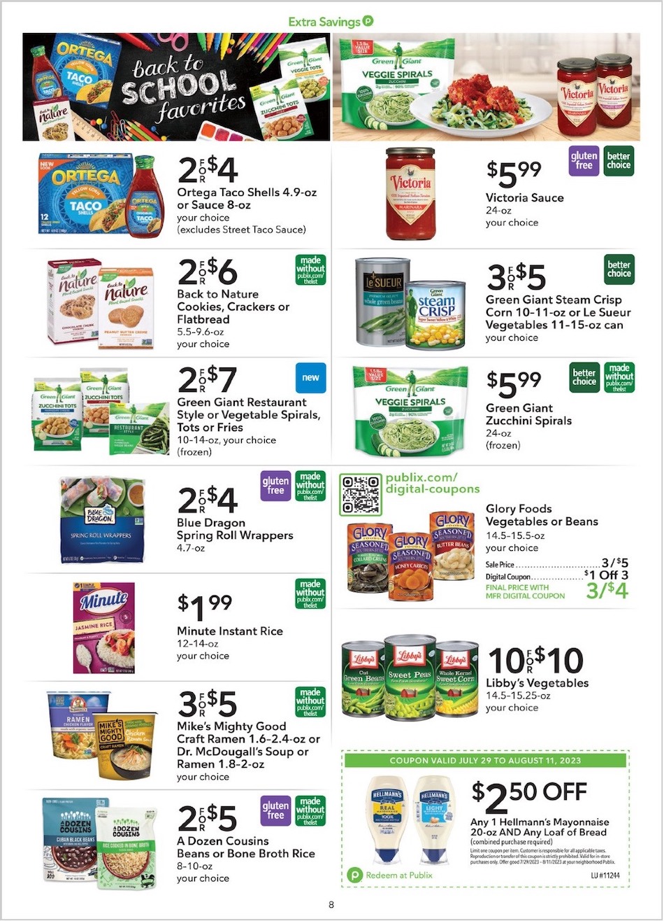 Publix Weekly Ad Extra 29th July – 11th August 2023 Page 8