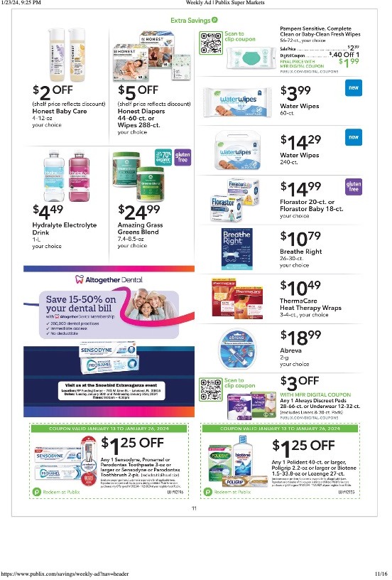 Publix Weekly Ad Extra Savings 13th – 26th January 2024 Page 11
