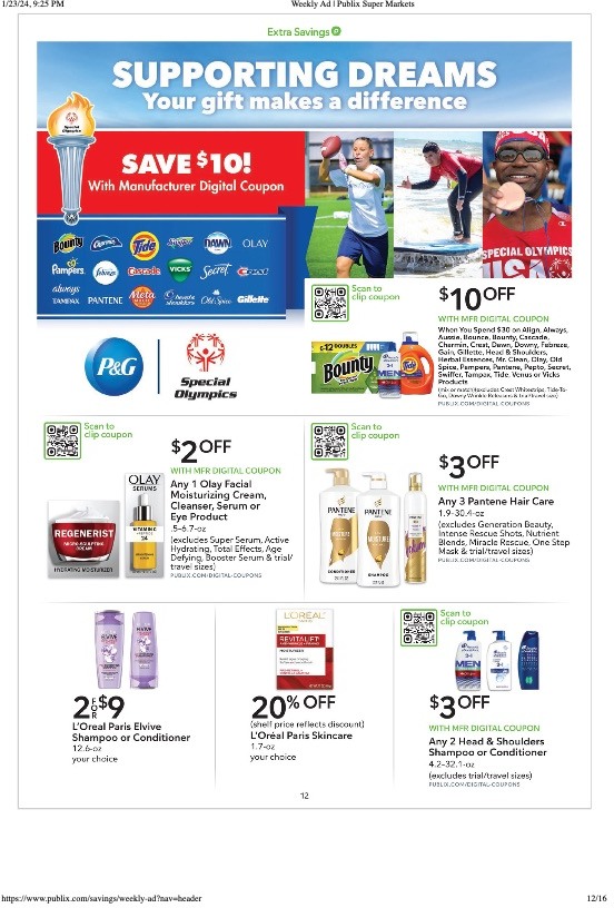 Publix Weekly Ad Extra Savings 13th – 26th January 2024 Page 12