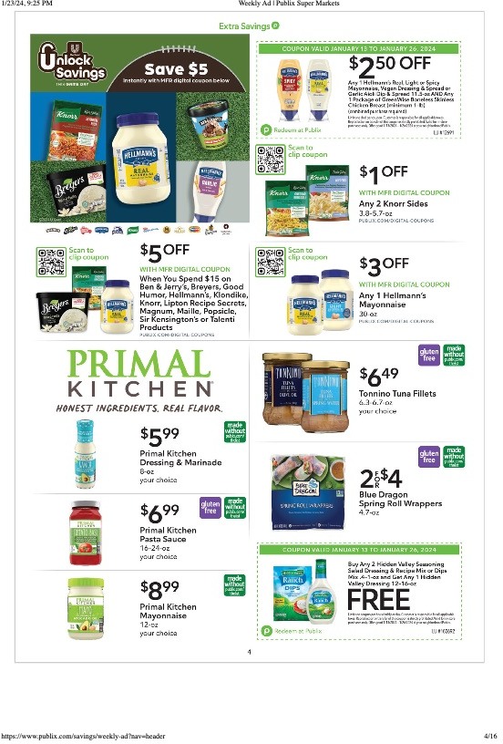 Publix Weekly Ad Extra Savings 13th – 26th January 2024 Page 4