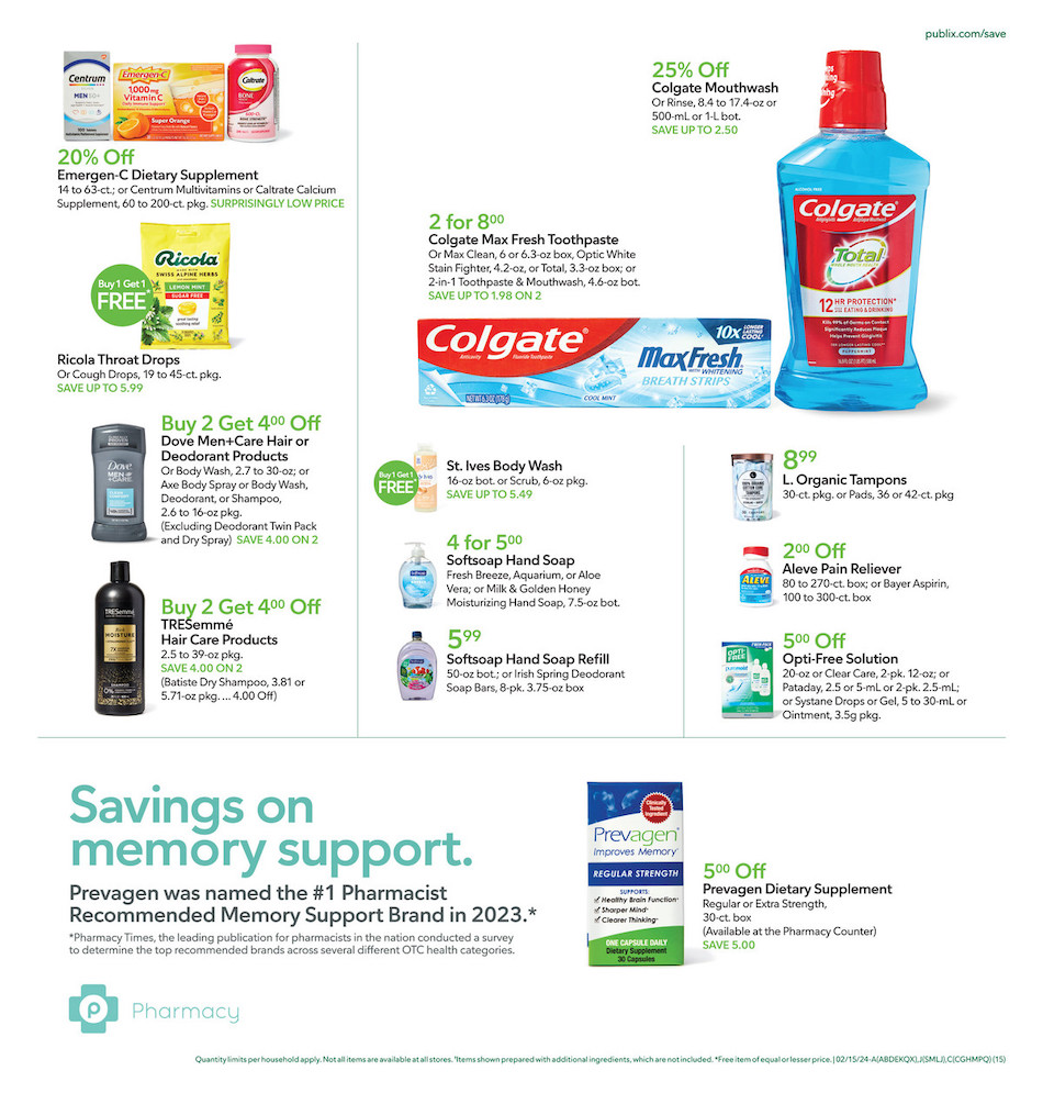 Publix Weekly Sale 14th – 20th February 2024 Page 15