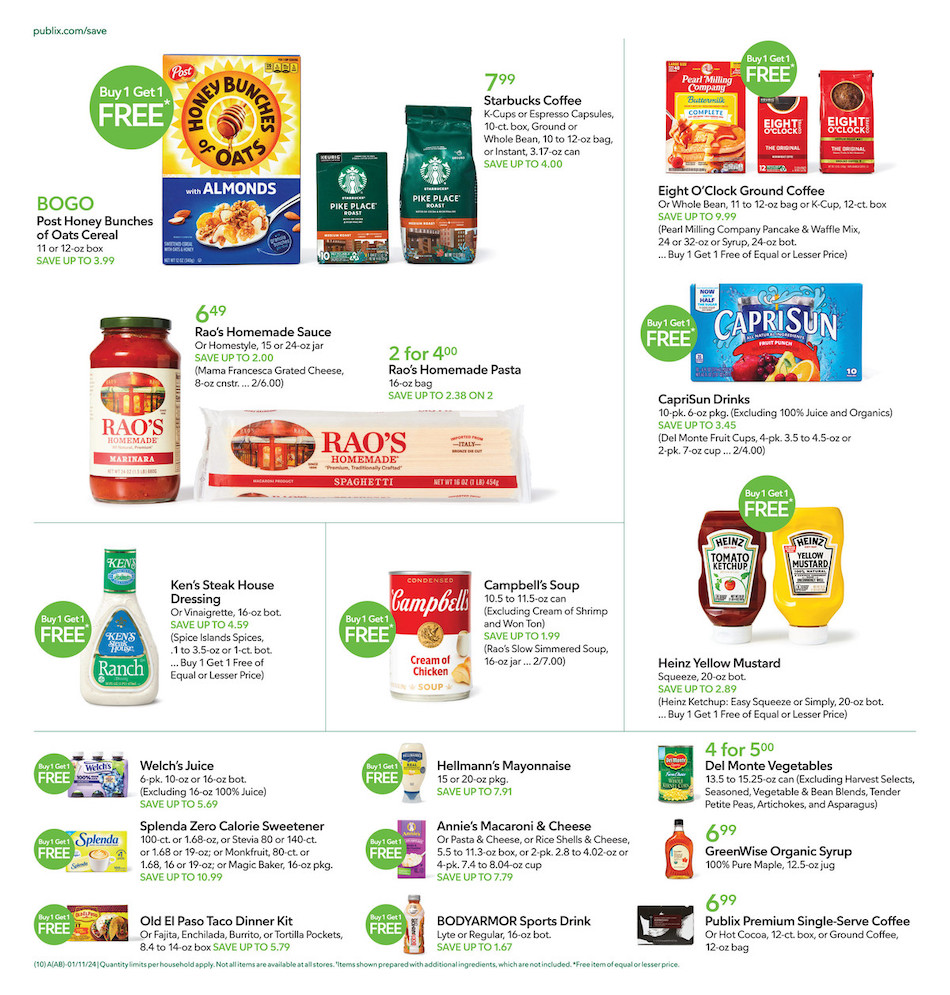 Publix Weekly Ad 10th – 16th January 2024 Page 10