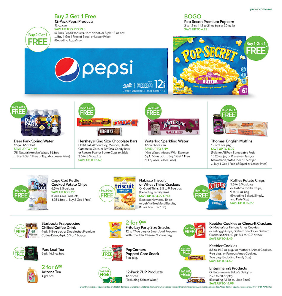 Publix Weekly Ad 17th – 23rd January 2024 Page 13