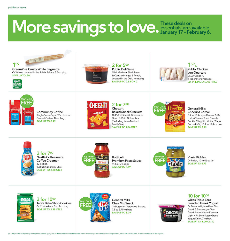 Publix Weekly Ad 17th – 23rd January 2024 Page 2
