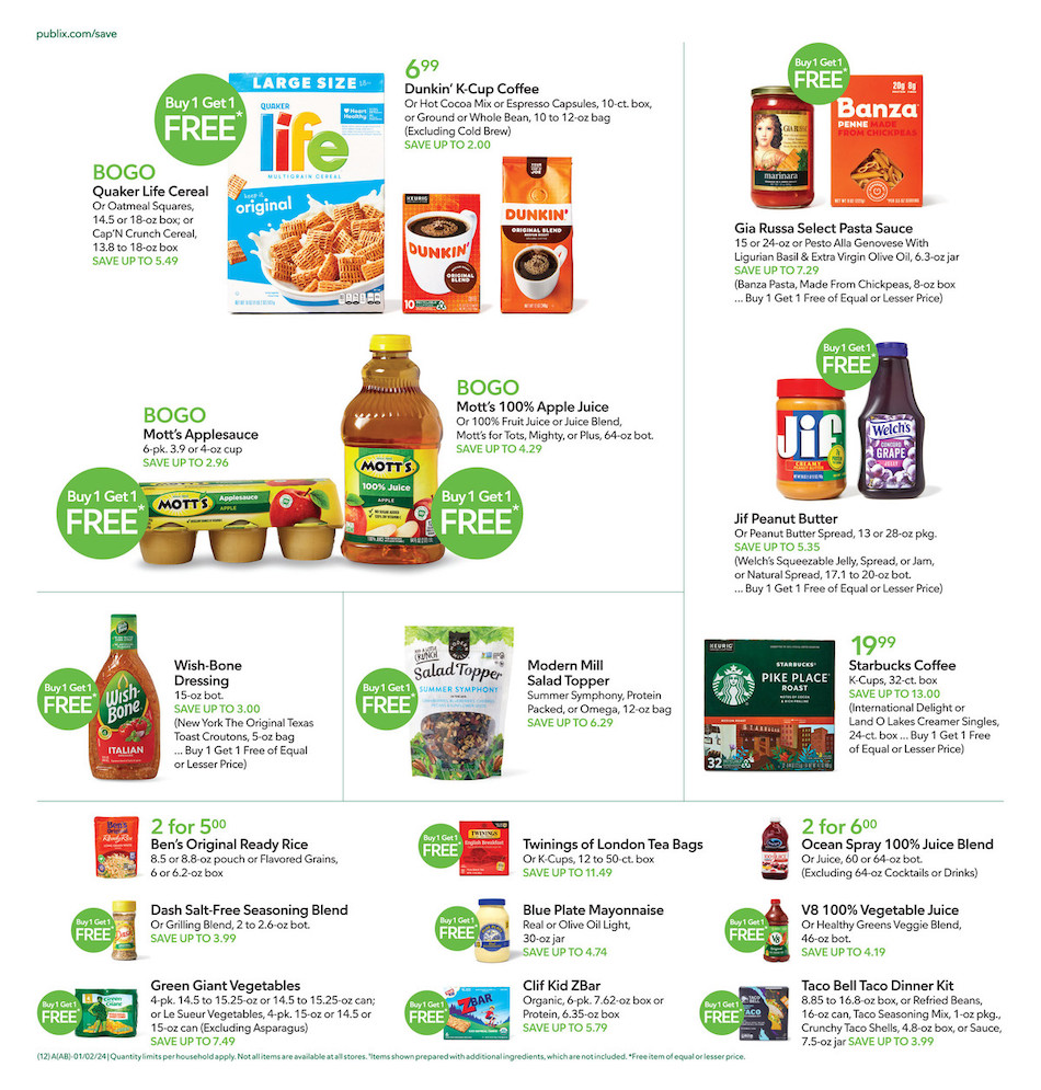 Publix Weekly Ad 2nd – 9th January 2024 Page 12