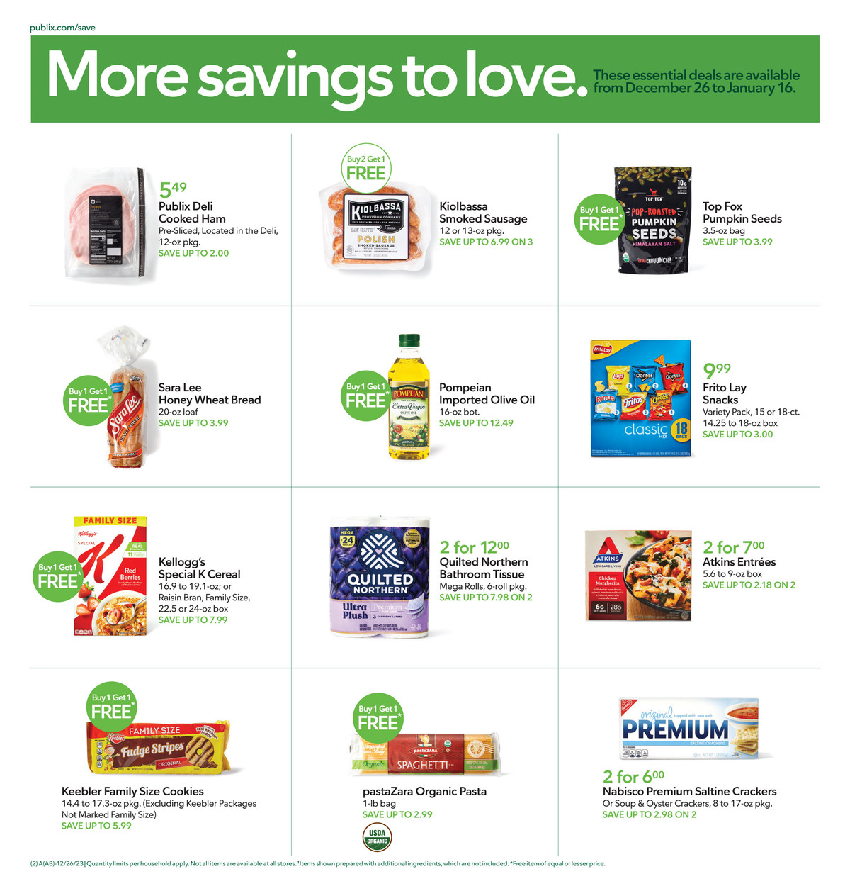 Publix Weekly Ad 2nd – 9th January 2024 Page 21