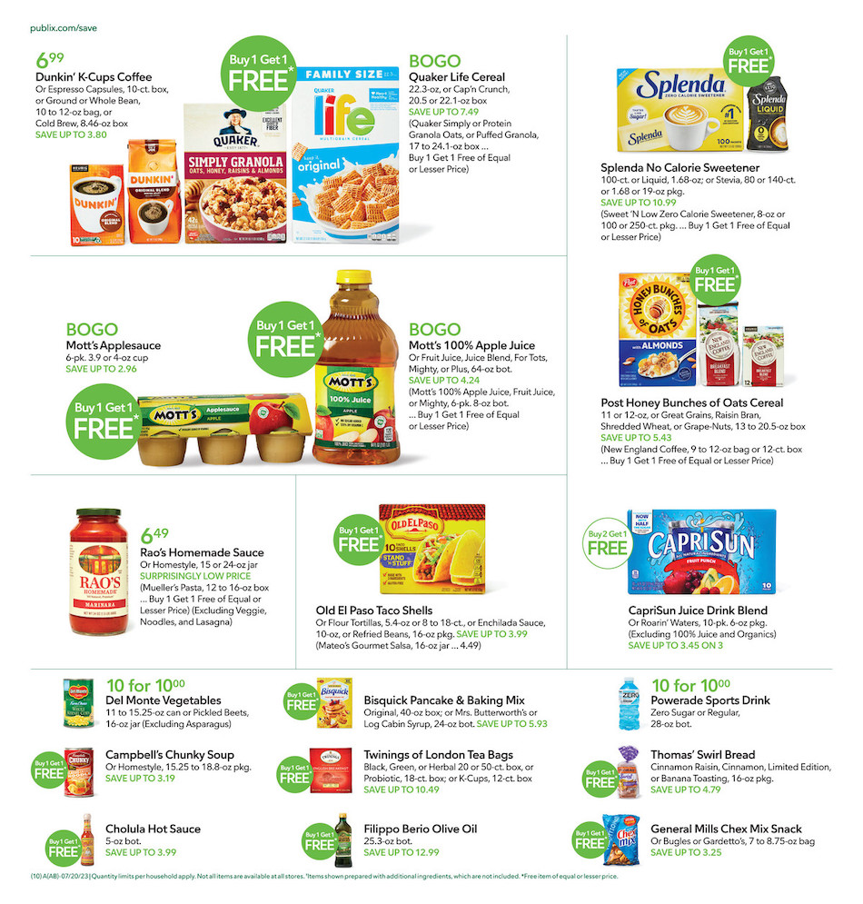 Publix Weekly Ad 19th – 25th July 2023 Page 10