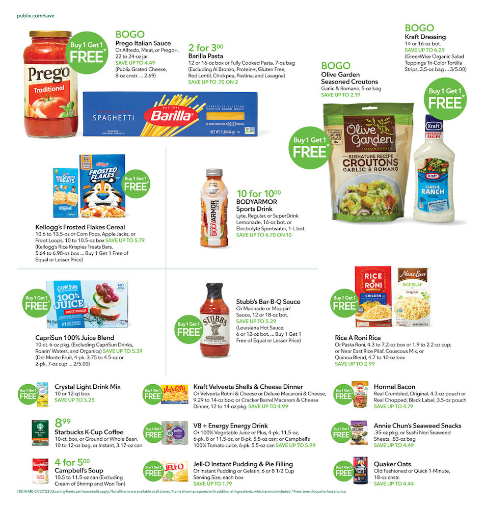 Publix Weekly Ad 26th July – 1st August 2023 Page 10