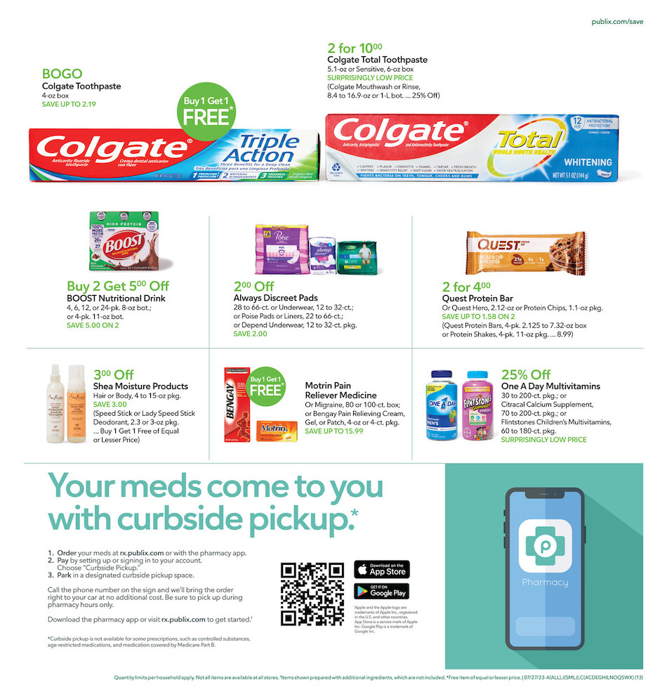 Publix Weekly Ad 26th July – 1st August 2023 Page 13