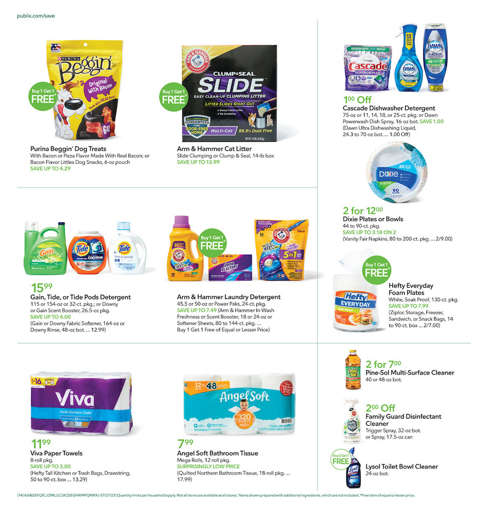 Publix Weekly Ad 26th July – 1st August 2023 Page 14