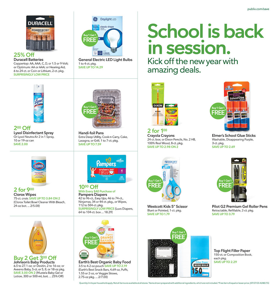 Publix Weekly Ad 26th July – 1st August 2023 Page 15