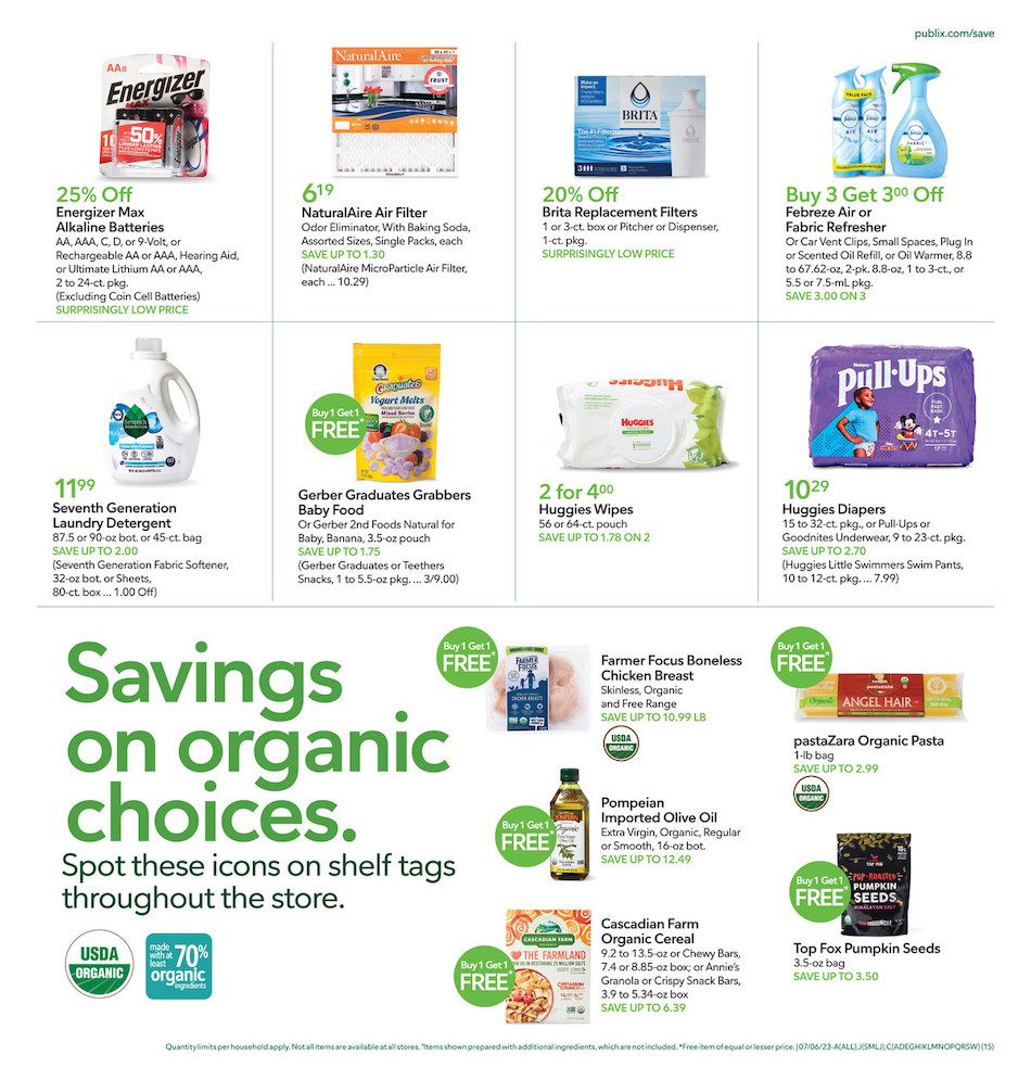 Publix Weekly Ad 5th – 11th July 2023 Page 15