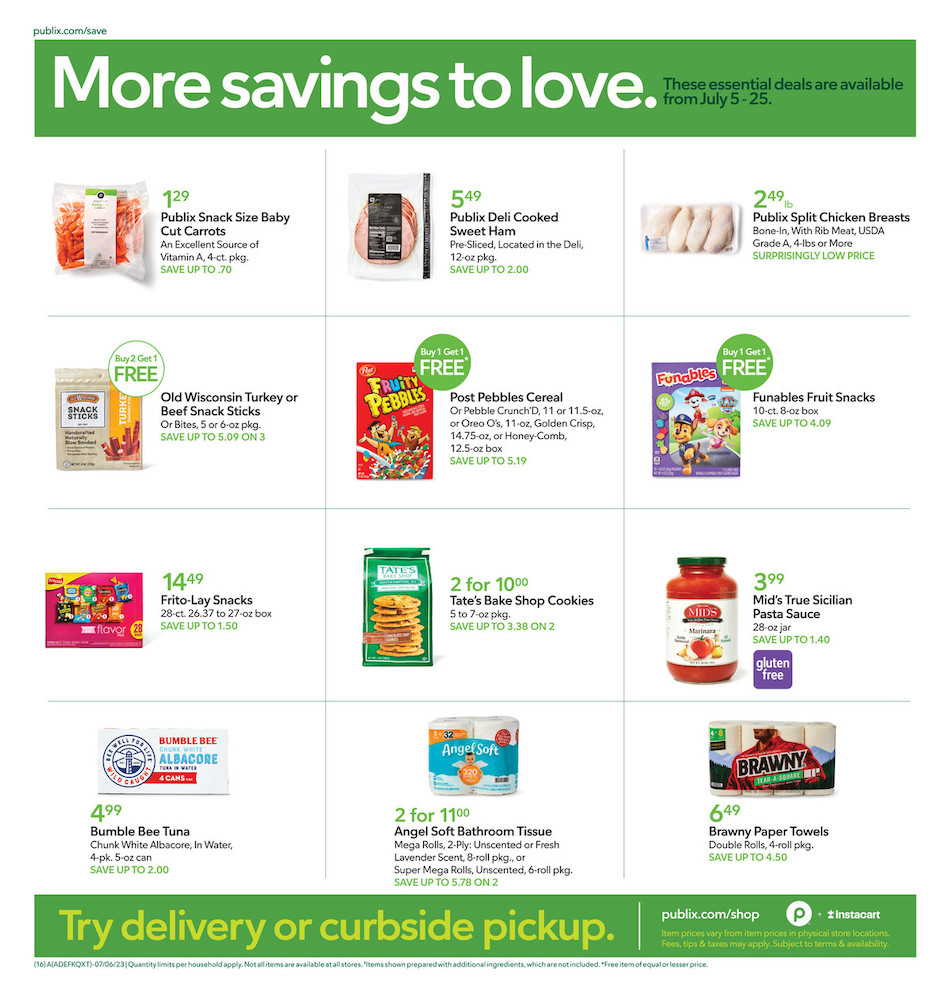 Publix Weekly Ad 5th – 11th July 2023 Page 16