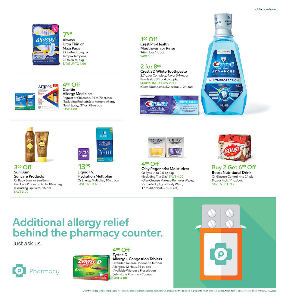 Publix Weekly Ad Sale 1st – 7th March 2023 Page 13